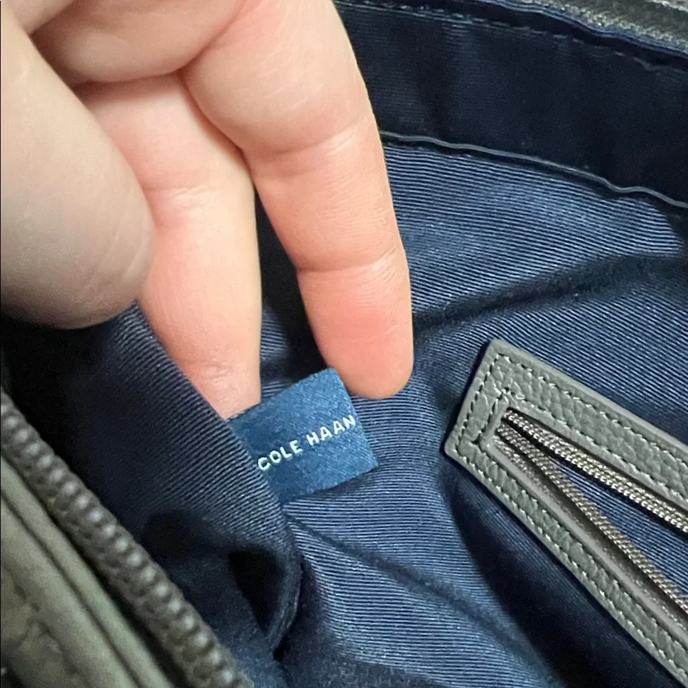 Cole Haan Gray Leather Tote - Picture 12 of 12